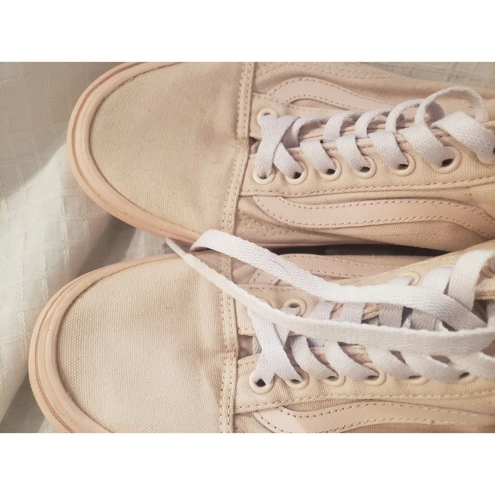 Vans Womens Old Skool 721278 Lace Up Low Top Pink Skate‎ Shoes Size 9.5